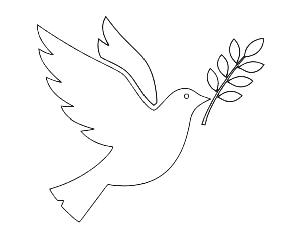 Dove with olive branch